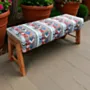 Handcrafted Modern Bench – Pine Wood Cushioned Seating  - (6–8) kg