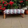 Handcrafted Modern Bench – Pine Wood Cushioned Seating  - (6–8) kg