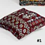 Handcrafted Bedouin Cushion Cover – Square Woven Design (43×43 cm)