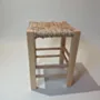 Handcrafted Arabic Stool – Beech Wood Natural Halfa Seat - 3 Kg