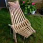 Handcrafted Foldable Teak Trap Chair – Solid Wood - 11 Kg
