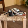 Handcrafted Camera Strap – Fabric Leather Adjustable Design