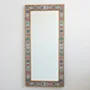 Handcrafted Full-Length Ceramic Mirror – Light Pine Wood Frame (160×78 cm)
