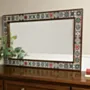 Handcrafted Full-Length Ceramic Mirror – Dark Pine Wood Frame (160×78 cm)