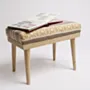 Handcrafted Modern Bench – Teak Wood Cushioned Seating Design