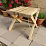 Handcrafted Teak Trap Table – Compact Wooden Side Table - (5–7) Kg