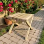 Handcrafted Teak Trap Table – Compact Wooden Side Table - (5–7) Kg