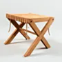Handcrafted Trap Table – Light Swedish Pine Wood Compact Side Table - (5–7) Kg