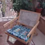 Handcrafted Luxury Teak Chair – Woven Rope Backrest Seating - (8–10) kg