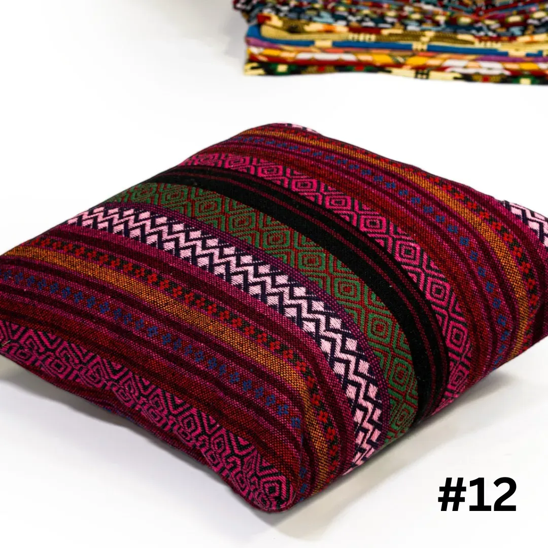 Handcrafted Bedouin Cushion Cover – Square Woven Design (43×43 cm)