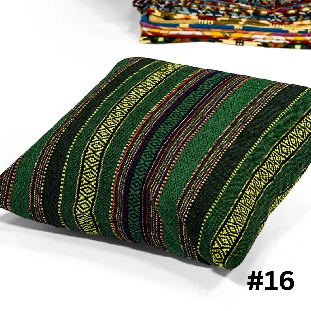 Handcrafted Bedouin Cushion Cover – Square Woven Design (43×43 cm)