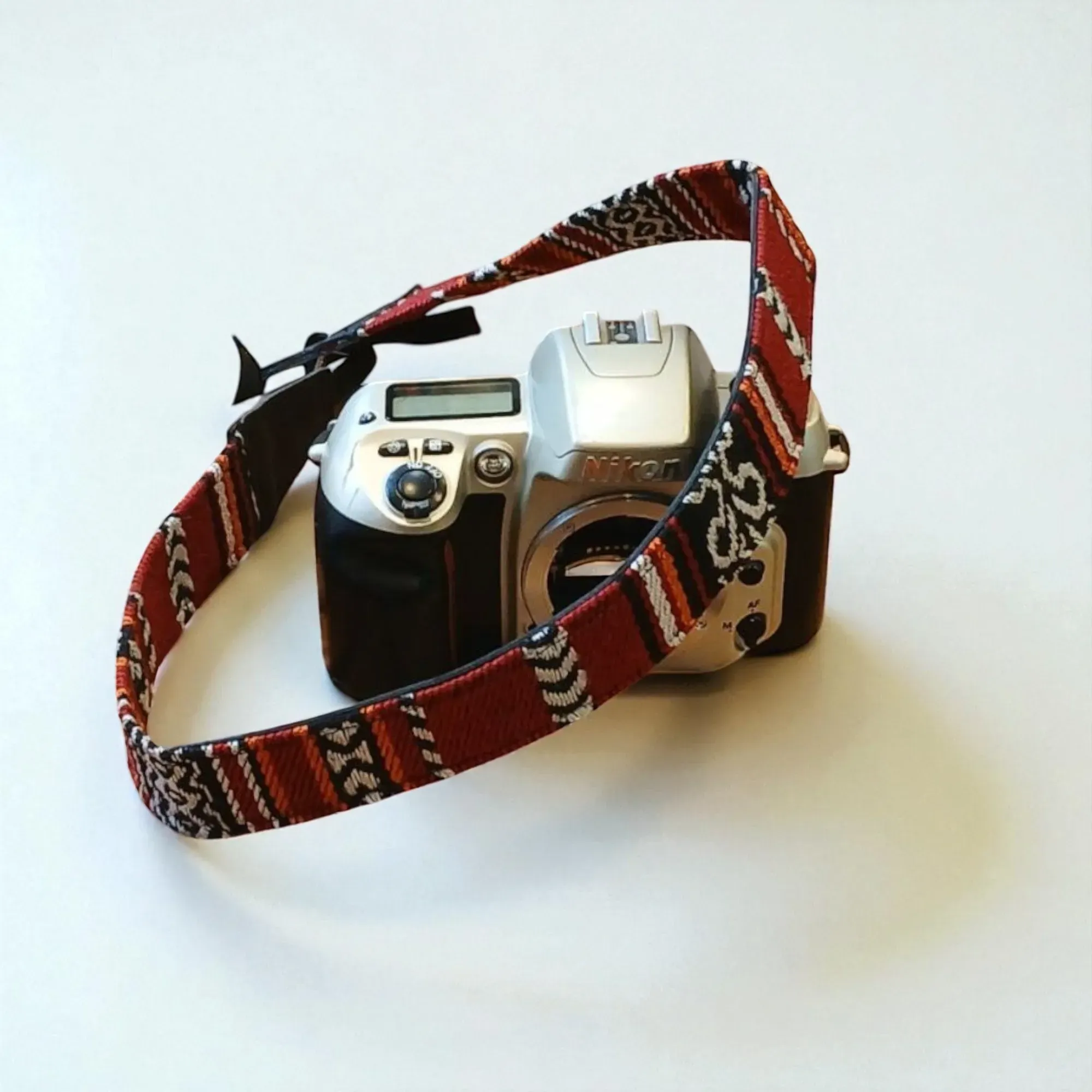 Handcrafted Camera Strap – Fabric Leather Adjustable Design