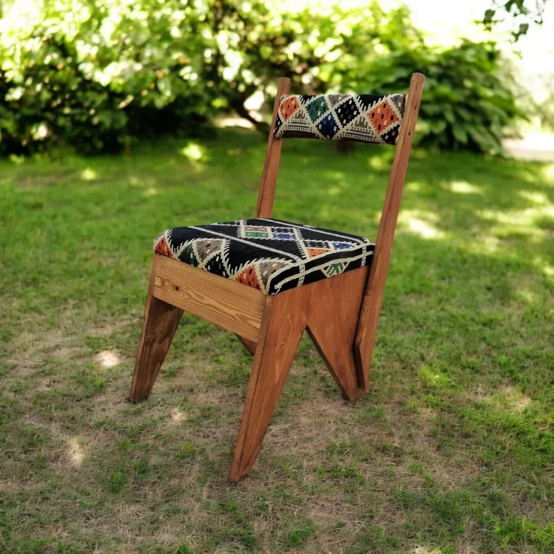 Handcrafted  Swedish Pine Wood Local Dining Chair  – 8 Kg