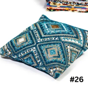 Handcrafted Bedouin Cushion Cover – Square Woven Design (43×43 cm)