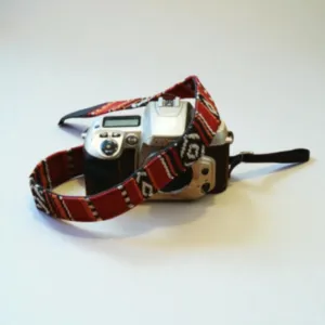 Handcrafted Camera Strap – Fabric Leather Adjustable Design