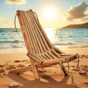 Handcrafted Foldable Trap Chair – Swedish Pine Wood Seat - (8–10) Kg