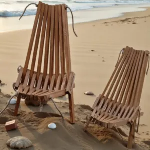 Handcrafted Kids Foldable Trap Chair – Pine Wood - 5 Kg